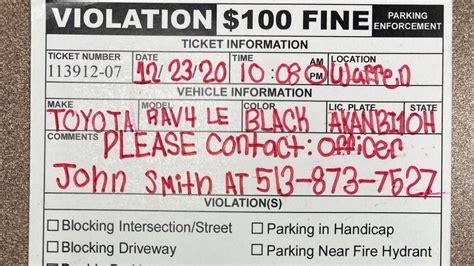 Fake Handicap Parking Ticket Printable