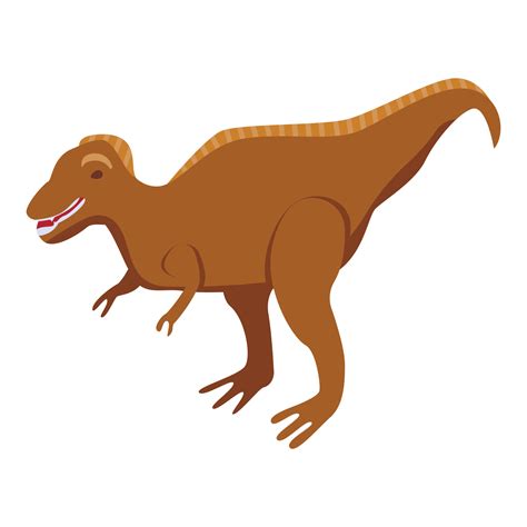 Carnivore Dinosaur Icon Isometric Style 15674392 Vector Art At Vecteezy