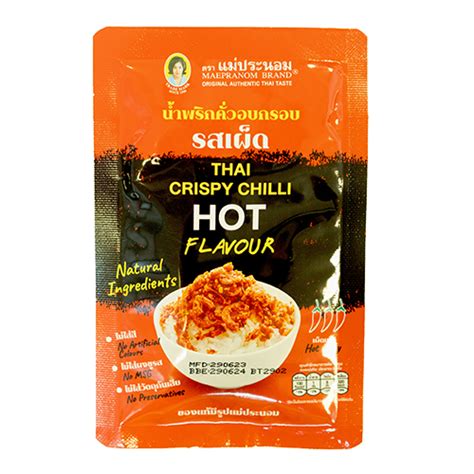 Mae Pranom Brand Thai Crispy Chilli Hot Flavour Chc Peace