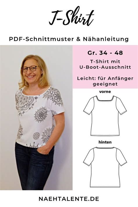 N Hanleitung F R Ein Damen T Shirt Einfaches T Shirt Zum N Hen Mit