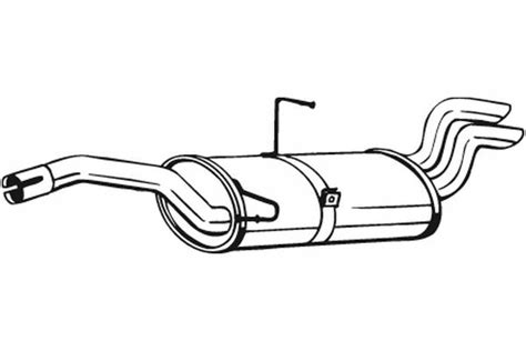 BOSAL TŁUMIK UKŁADU WYDECHOWEGO TYŁ CITROEN EVASION FIAT ULYSSE 135 571