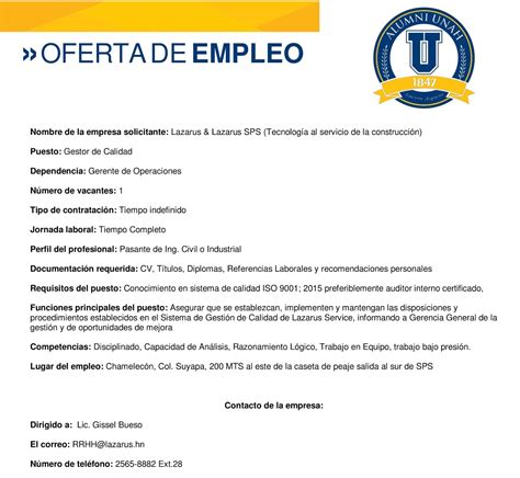 Varias Ofertas De Empleo San Pedro Sula