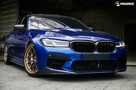 BMW M5 F90 Blue Brixton Forged CM6 R Targa Wheel Front