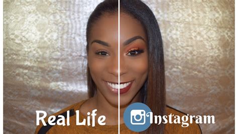 Real Life Vs Instagram Makeup Challenge Youtube