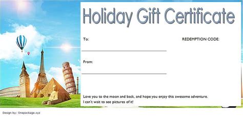 Holiday Gift Certificate Template