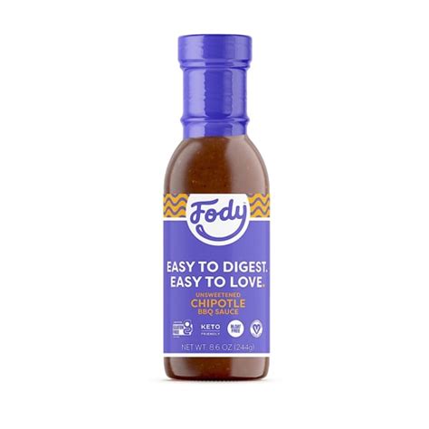 Fody Foods Chipotle BBQ Sauce 8 6 Oz Vitacost