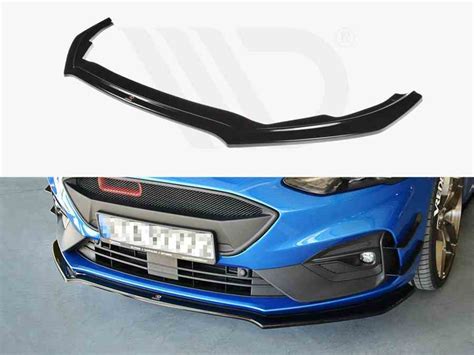 Maxton Front Splitter Ford Focus Mk4 St Line St Textured For Ford Focus St Mk4 Scc Performance