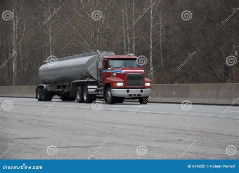 Fuel or Gas Tanker Truck stock photo. Image of tank, highway - 694220