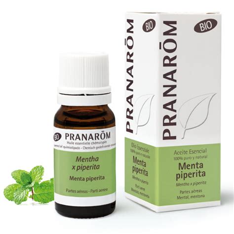 Aceite Esencial De Menta Piperita BIO 10 Ml Pranarom Cero Residuo