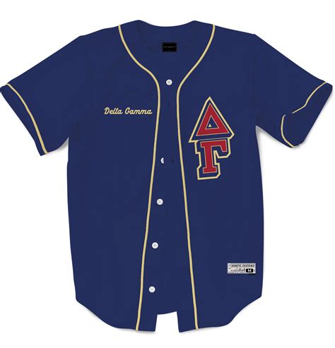 Delta Gamma The Block Baseball Jersey Kinetic Society Llc