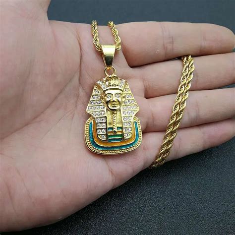 Collier Pour Hommes Et Femmes Pendentif Pharaon Gyptien Amulette Saint