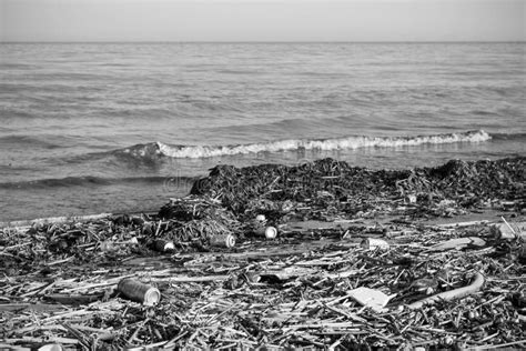 Water Pollution Black And White