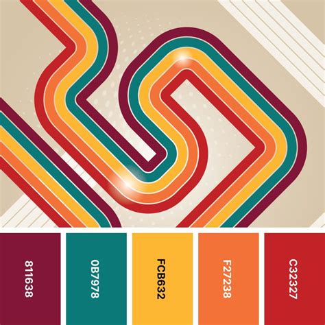 31 Retro Color Palettes For Throwback Designs Color Meanings Retro