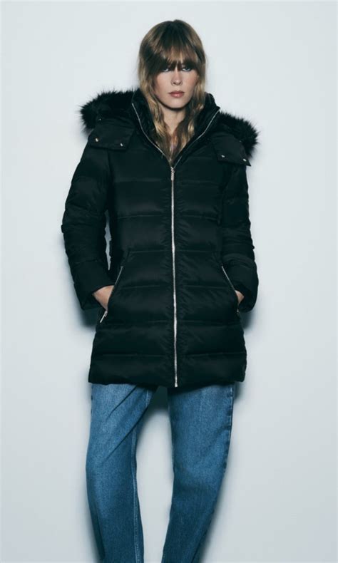 Zara Down Jacket With Hood Womens Fashion Coats Jackets And