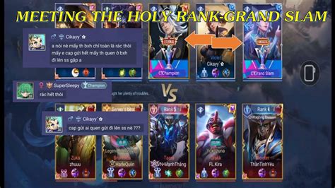 The Holy Rank Grand Slam Vs Top 1 Brunhilda Pro Gameplay Meeting The