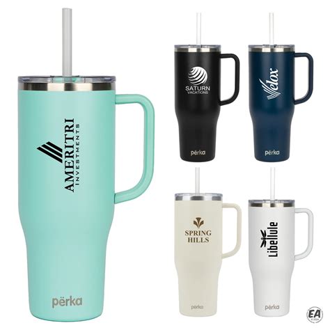 Branded Perka Kempton 40 Oz Double Wall Stainless Steel Travel Mug