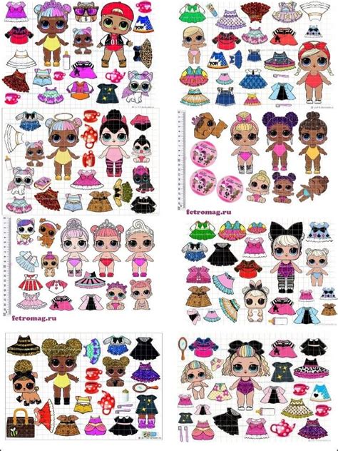 Pin on Casa de muñecas de papel Lol dolls Free printable paper dolls