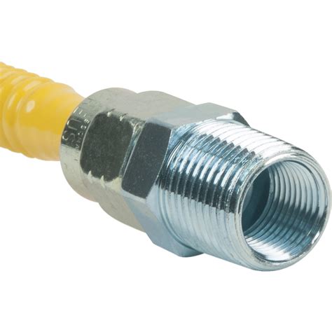 In Mip X In Fip Stainless Steel Gas Connector With Safety