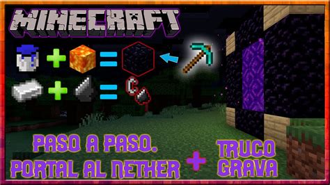 Como Hacer Un Portal Al Nether Infierno En Minecraft Paso A Paso