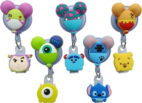 Amazon Pcs Cartoon Cute Retractable Badge Holders Retractable