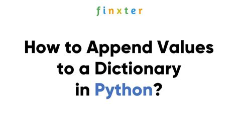 Append Python Dictionary The 15 New Answer Brandiscrafts