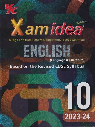 Xam Idea English Language Literature Class Cbse Vk Global