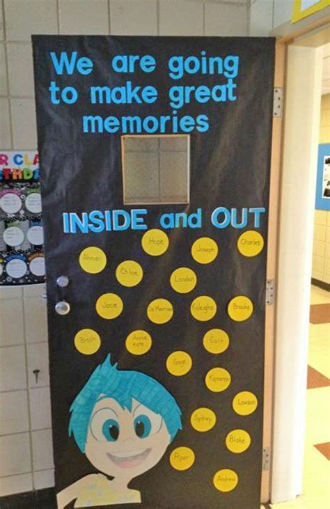 Check Out This Fun Inside Out Door Idea Featured In The Back To School