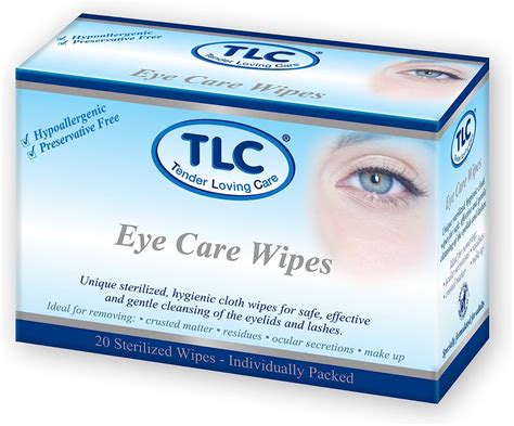 Tlc Lid Hygiene Wipes Triple Pack 3 X 20 Wipes Original By Tlc