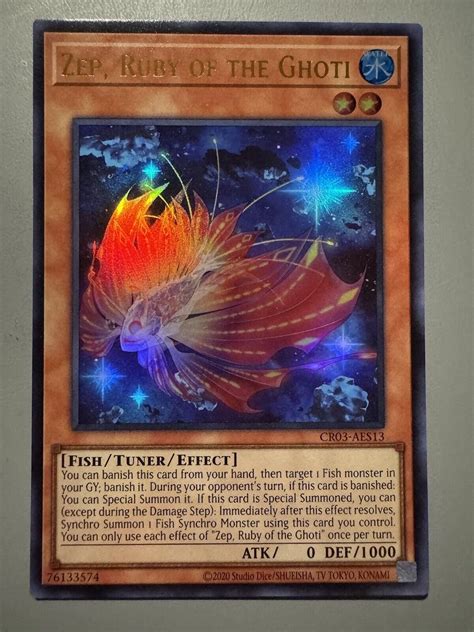 Yugioh Zep Ruby Of The Ghoti Asia English Cr Aes Ultra Rare St