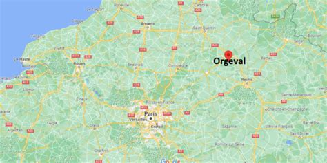 Où se trouve Orgeval Où se situe Orgeval 02860 Où se trouve