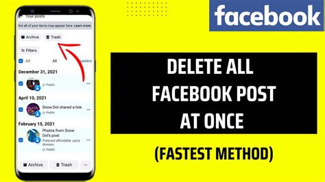 How To Delete All Facebook Posts At Once How To Tutor Youtube