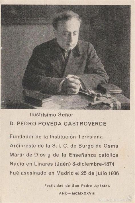 Linarenses Ilustres Pedro Poveda Castroverde Santoral Catolico