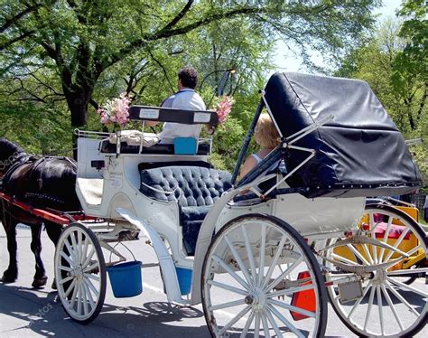 Central Park horse carriage Stock Photo by ©svanhorn 13850540