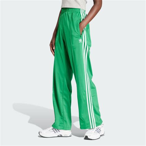 Adidas Firebird Loose Track Tracksuit Bottoms Green Adidas Uk