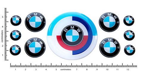 BMW M Domed Round Emblems