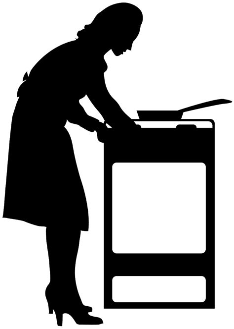 woman cooking silhouette clipart 10 free Cliparts | Download images on ...