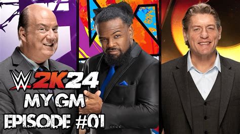 WWE 2K24 MyGM Episode 1 Drafting Rosters YouTube