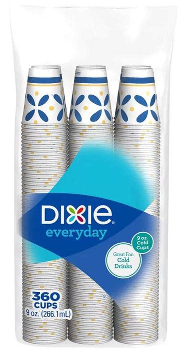 Dixie Everyday Paper Cups Flower Power 9 Oz 360 Ct —