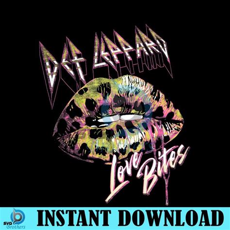 Vintage Def Leppard Love Bites PNG Clipart SVGBrothers In 2024 Def