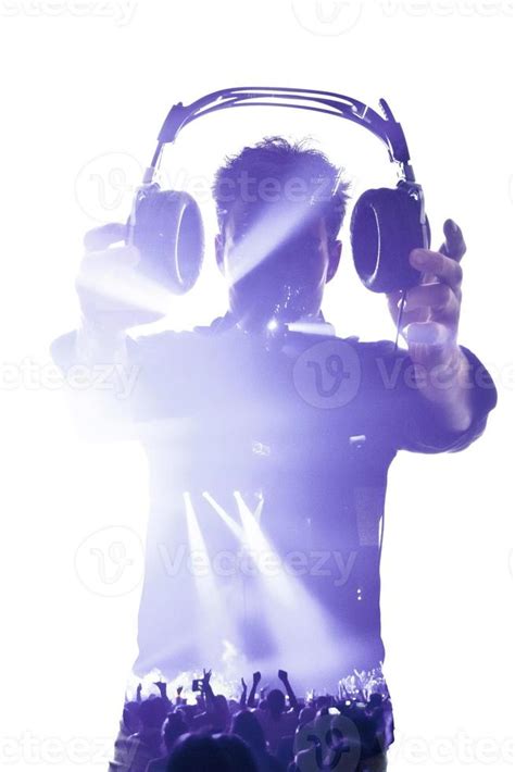 Male in silhouette showing headphones 4295062 Stock Photo at Vecteezy