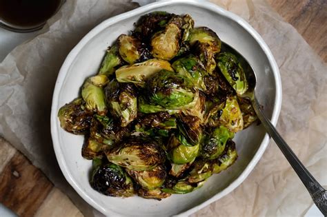 Air Fryer Brussel Sprouts With A Maple Balsamic Sauce