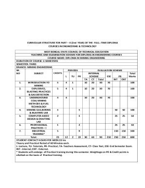 Fillable Online West Bengal State Council Of Technical Fax Email Print