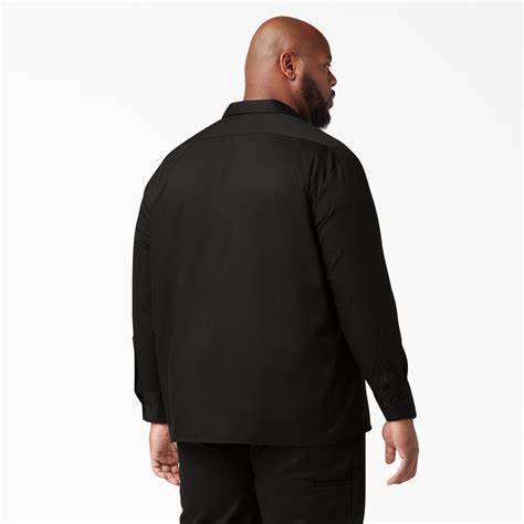 Flex Relaxed Fit Long Sleeve Twill Work Shirt Dickies Canada