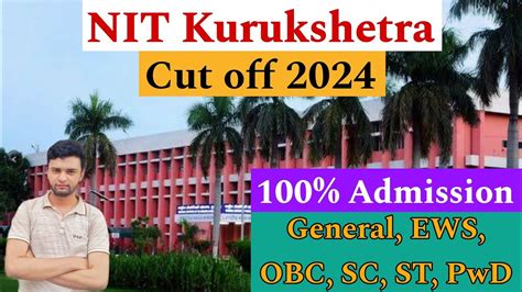 Nit Kurukshetra Cut Off 2024🔥 All Categories All Branches Jee Main