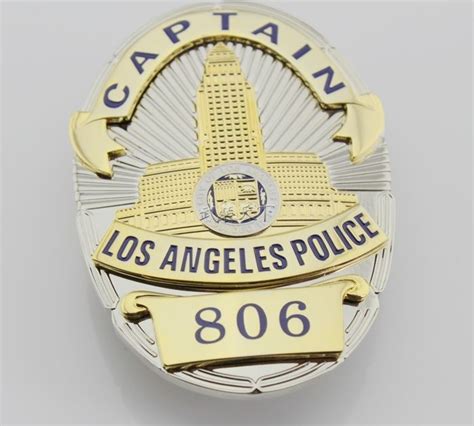 2019 The United States Of Losangeles Police Captain Lapd Captain Badge