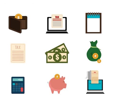 Free Vector Bundle Of Business Set Icons