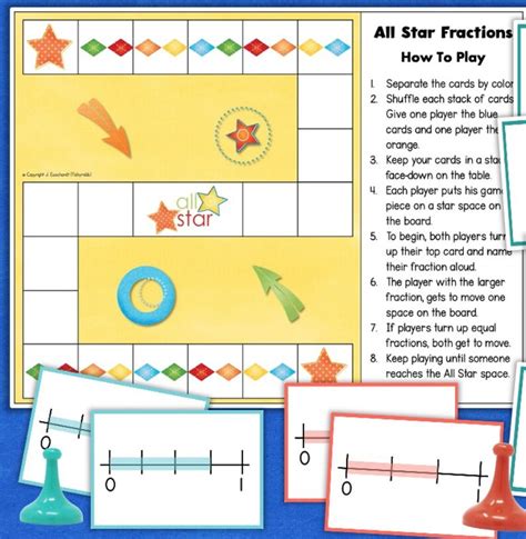 Fractions 5 Printable Math Games for 2 Players Learn at Home - Etsy