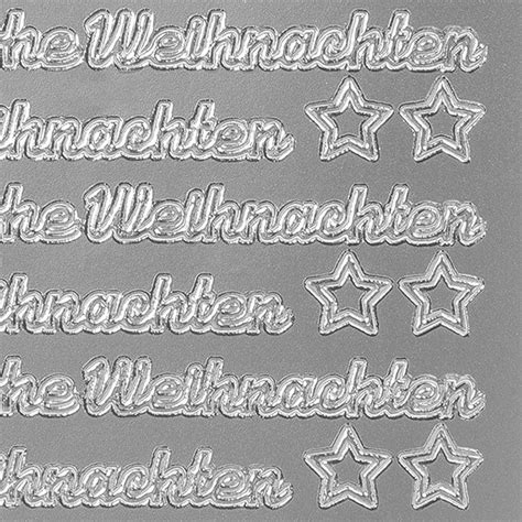 Sticker Frohe Weihnachten Sterne silber Schriftzüge Sticker