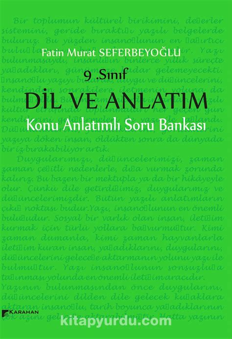 S N F Dil Ve Anlat M Konu Anlat Ml Soru Bankas Kitab N Indir Pdf