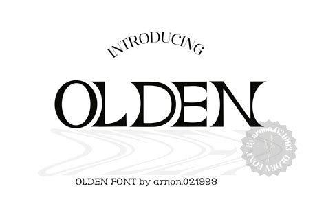 Olden Font Behance